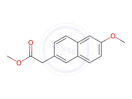 Chemical structure of Methyl 6-Methoxy-2-naphthylacetate