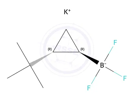 Chemical structure of Potassium ((2R)-2-(tert-butyl)cyclopropyl)trifluoroborate