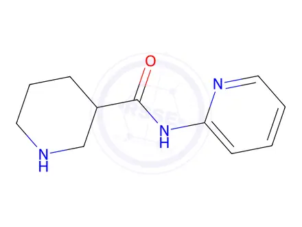 Chemical structure of N-(pyridin-2-yl)piperidine-3-carboxamide dihydrochloride