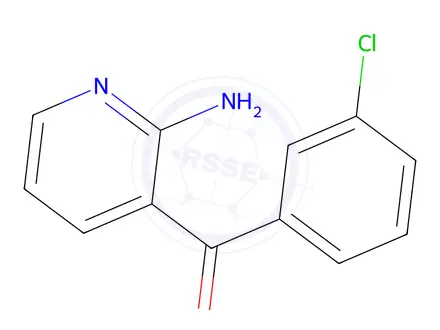 Chemical structure of 3-(3-chlorobenzoyl)pyridin-2-amine