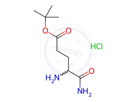 Chemical structure of tert-Butyl 4,5-diamino-5-oxopentanoate Hydrochloride