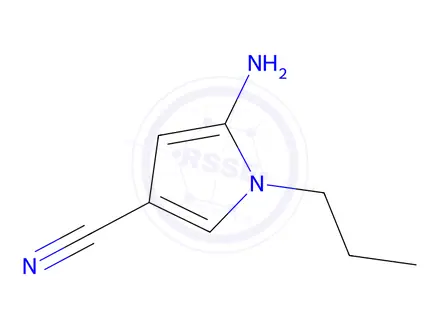 Chemical structure of 5-Amino-1-propyl-1H-pyrrole-3-carbonitrile