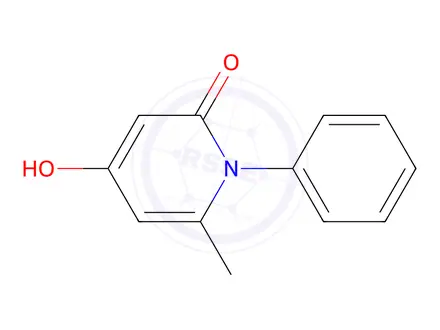 Chemical structure of 4-Hydroxy-6-methyl-1-phenyl-1H-pyridin-2-one