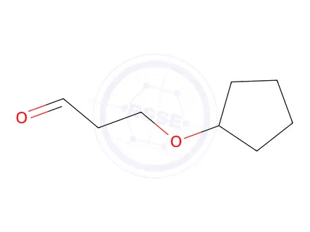 Chemical structure of 3-(cyclopentyloxy)propanal