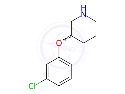 Chemical structure of 3-(3-Chlorophenoxy)piperidine