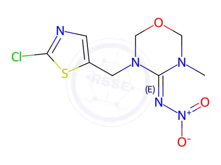 Chemical structure of Thiamethoxam