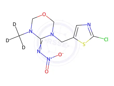Chemical structure of Thiamethoxam-d3