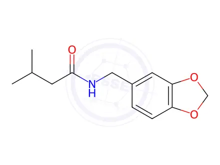 Chemical structure of n-[(1,3-dioxaindan-5-yl)methyl]-3-methylbutanamide