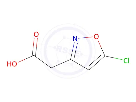 Chemical structure of 3-Isoxazoleaceticacid,5-chloro-(9CI)