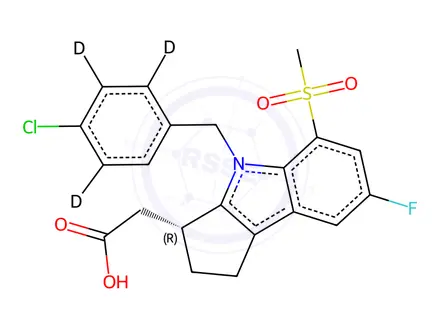Chemical structure of Laropiprant-d4