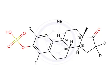Chemical structure of Estrone Sulfate D4
