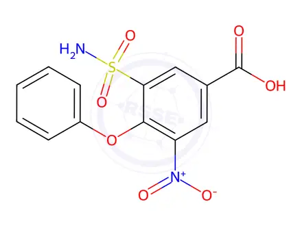 Chemical structure of Bumetanide EP Impurity A (Bumetanide USP Related Compound B)