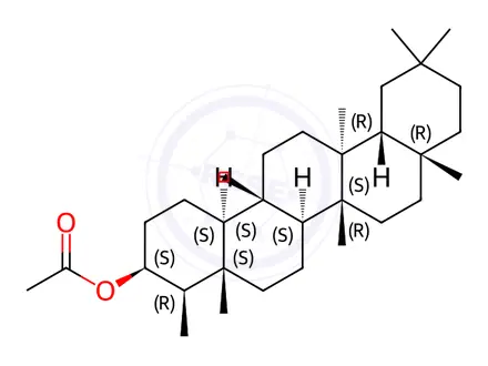 Chemical structure of Epifriedelanol acetate
