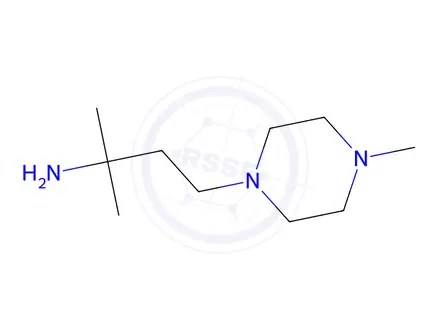 Chemical structure of 2-methyl-4-(4-methylpiperazin-1-yl)butan-2-amine
