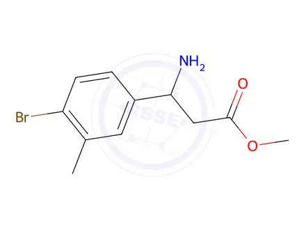 Chemical structure of Methyl 3-amino-3-(4-bromo-3-methylphenyl)propanoate