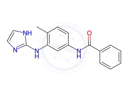 Chemical structure of N-(3-((1H-Imidazol-2-yl)amino)-4-methylphenyl)benzamide