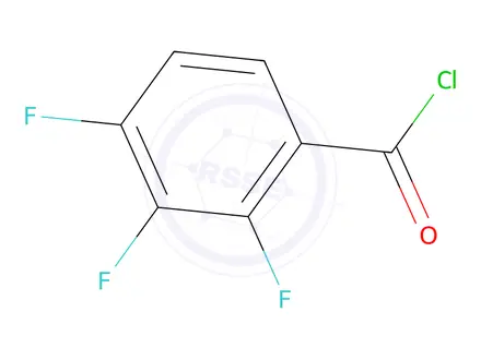 Chemical structure of 2,3,4-Trifluorobenzoyl Chloride