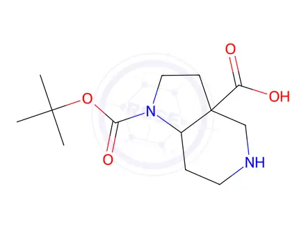 Chemical structure of 1-(Tert-Butoxycarbonyl)-Octahydro-1h-Pyrrolo[3,2-C]Pyridine-3a-Carboxylic Acid