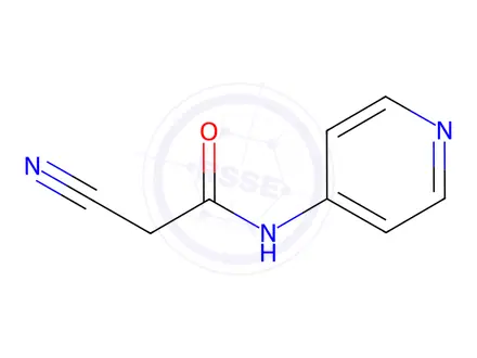Chemical structure of 2-cyano-N-pyridin-4-ylacetamide