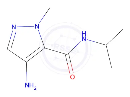 Chemical structure of 4-Amino-N-isopropyl-1-methyl-1H-pyrazole-5-carboxamide