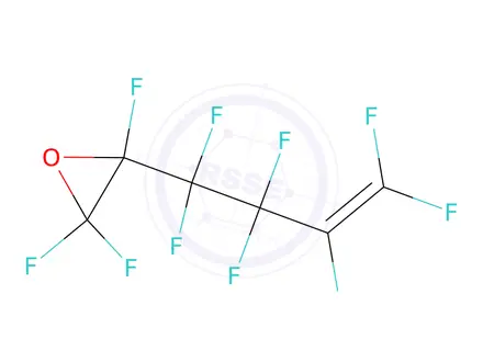 Chemical structure of trifluoro(1,1,2,2,3,4,4-heptafluorobut-3-enyl)oxirane