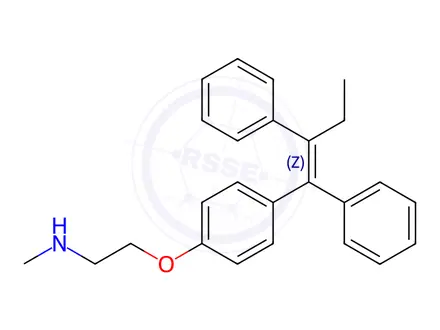 Chemical structure of Tamoxifen EP Impurity F (Free Base)