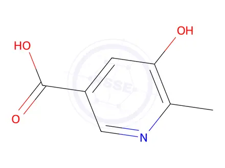 Chemical structure of 5-Hydroxy-6-methylnicotinic acid