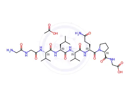 Chemical structure of Larazotide acetate