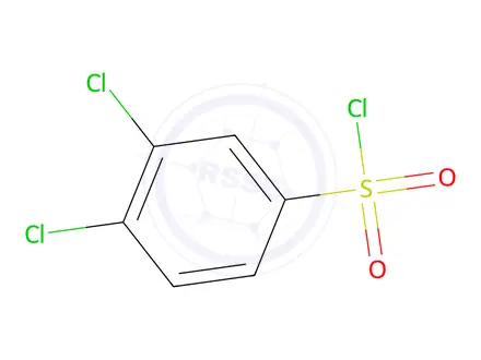 Chemical structure of 3,4-dichlorobenzenesulfonyl chloride, 95 %
