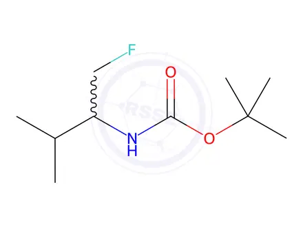 Chemical structure of N-Boc-1-fluoro-3-methyl-2-butylamine