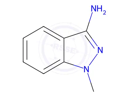 Chemical structure of 1-Methyl-1H-indazol-3-amine
