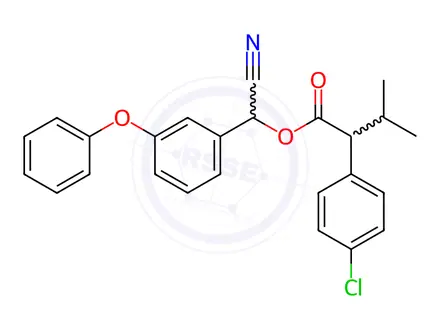 Chemical structure of Fenvalerate(mixture of isomers)