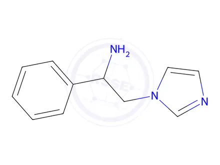 Chemical structure of [2-(1H-Imidazol-1-yl)-1-phenylethyl]amine Dihydrochloride Hydrate