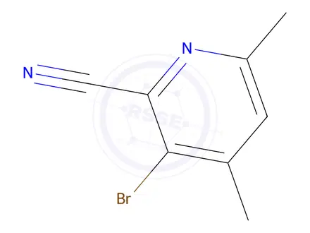 Chemical structure of 3-Bromo-4,6-dimethylpicolinonitrile