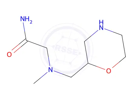 Chemical structure of 2-[methyl(morpholin-2-ylmethyl)amino]acetamide