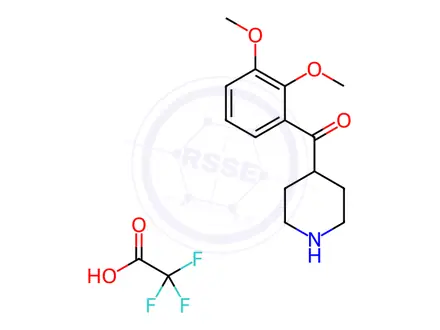 Chemical structure of (2,3-Dimethoxyphenyl)-4-piperidinylmethanone Trifluoroacetic Acid Salt