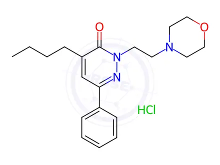 Chemical structure of 4-Butyl-2-(2-morpholinoethyl)-6-phenylpyridazin-3(2H)-one hydrochloride