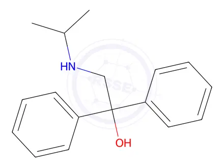 Chemical structure of 2-(Isopropylamino)-1,1-diphenyl-1-ethanol
