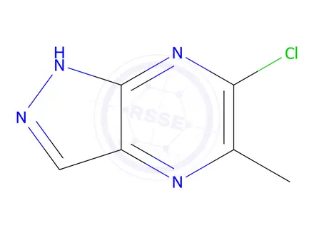Chemical structure of 6-Chloro-5-methyl-1H-pyrazolo[3,4-b]pyrazine