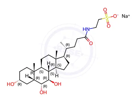 Chemical structure of Tauro-ω-muricholic Acid Sodium salt