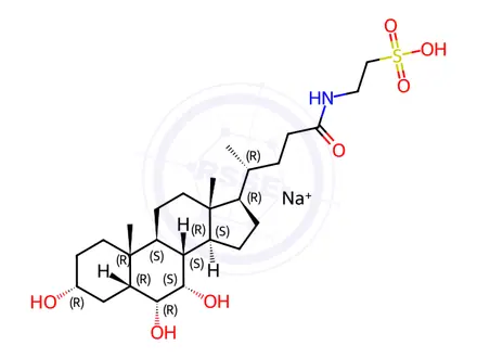 Chemical structure of Tauro-γ-muricholic acid, sodium salt