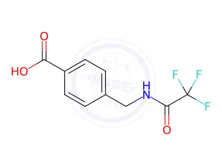 Chemical structure of Benzoic acid, 4-[[(trifluoroacetyl)amino]methyl]-