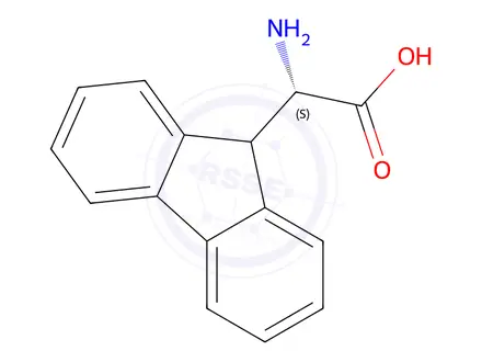 Chemical structure of 2-(9-fluorenyl)glycine