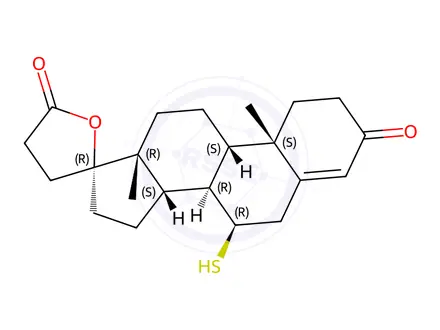 Chemical structure of 7α-Thio Spironolactone