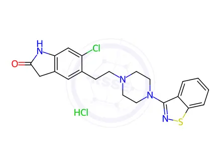 Chemical structure of Ziprasidone HCl