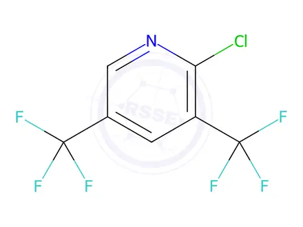 Chemical structure of 2-Chloro-3,5-bis(trifluoromethyl)pyridine