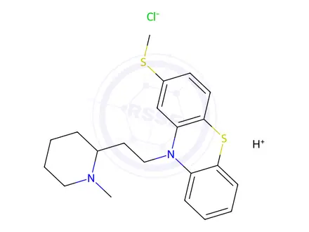 Chemical structure of Thioridazine hydrochloride