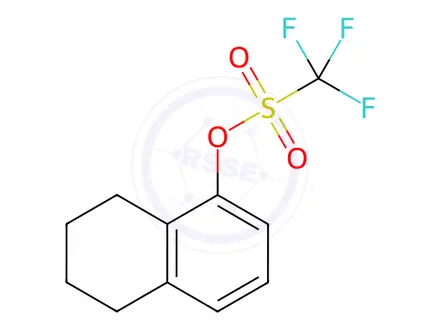 Chemical structure of 5,6,7,8-Tetrahydronaphthalen-1-yl trifluoromethanesulfonate
