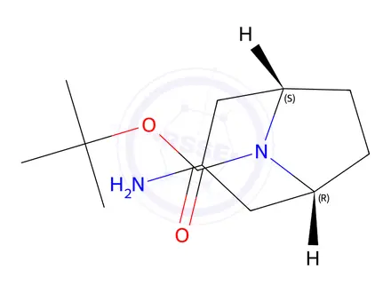 Chemical structure of N-Boc-exo-3-aminotropane