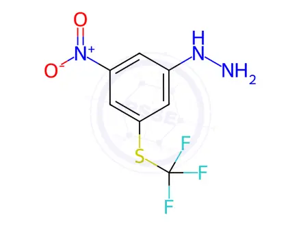 Chemical structure of 1-(3-Nitro-5-(trifluoromethylthio)phenyl)hydrazine